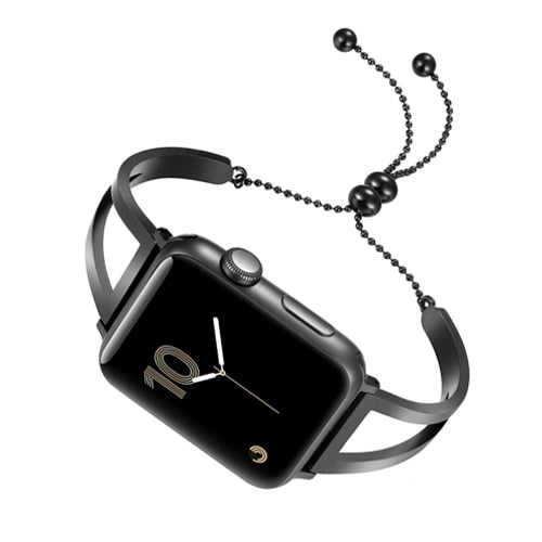 Strap For apple watch band 44mm 40mm correa 42mm 38mm smart watchband stainless steel bracket for iwatch series 6 5 4 3 SE band