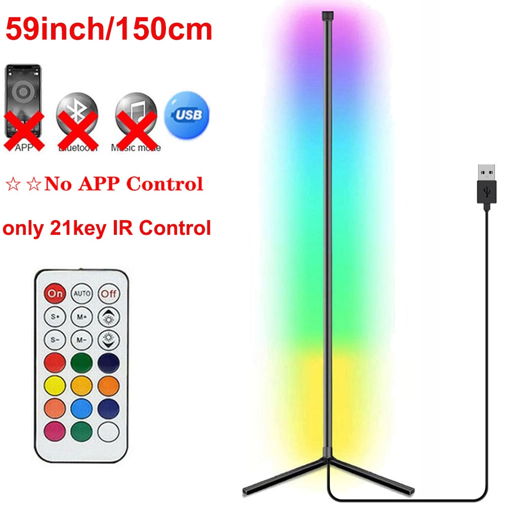 Living Room Corner Floor Lamp 150 Tuya LED Smart RGB Mood Light for Bedroom Nordic Home Decor Table Lamp Interior Stand lighting